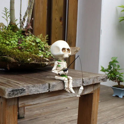 🔥BUY 2 GET 10% OFF💝Fishing Skeleton Garden Accessory💀