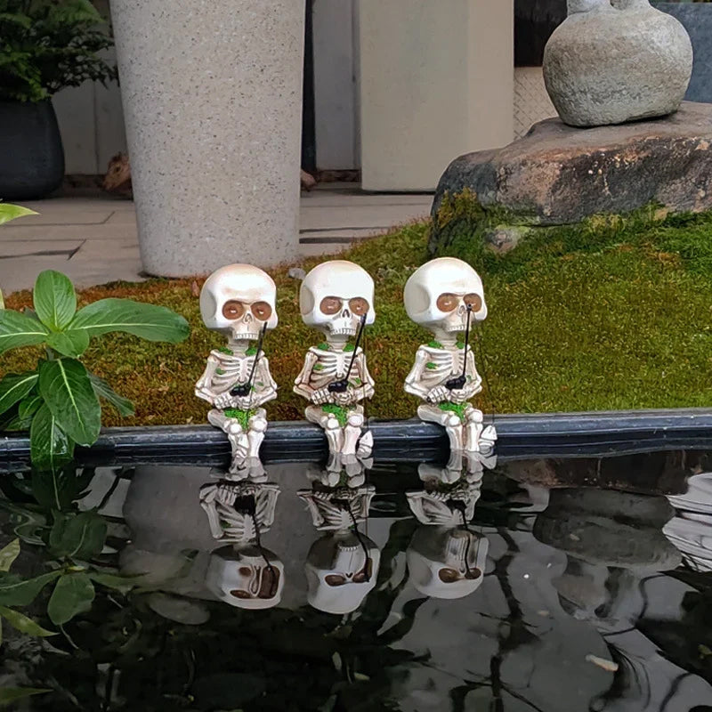 🔥BUY 2 GET 10% OFF💝Fishing Skeleton Garden Accessory💀