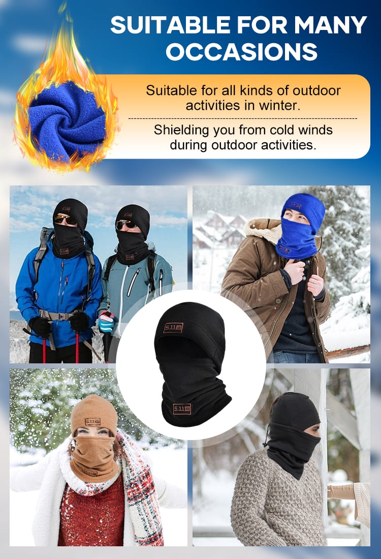 🔥Essential for winter cold 80% Off❄🎁- Polar Fleece Balaclava Hood Face Mask