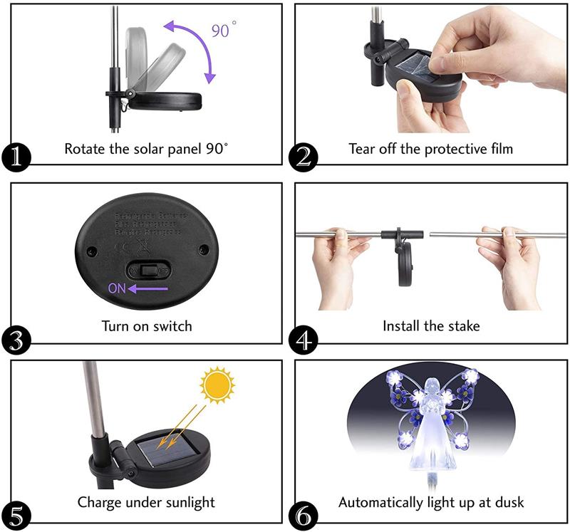 Waterproof Solar Angel lights