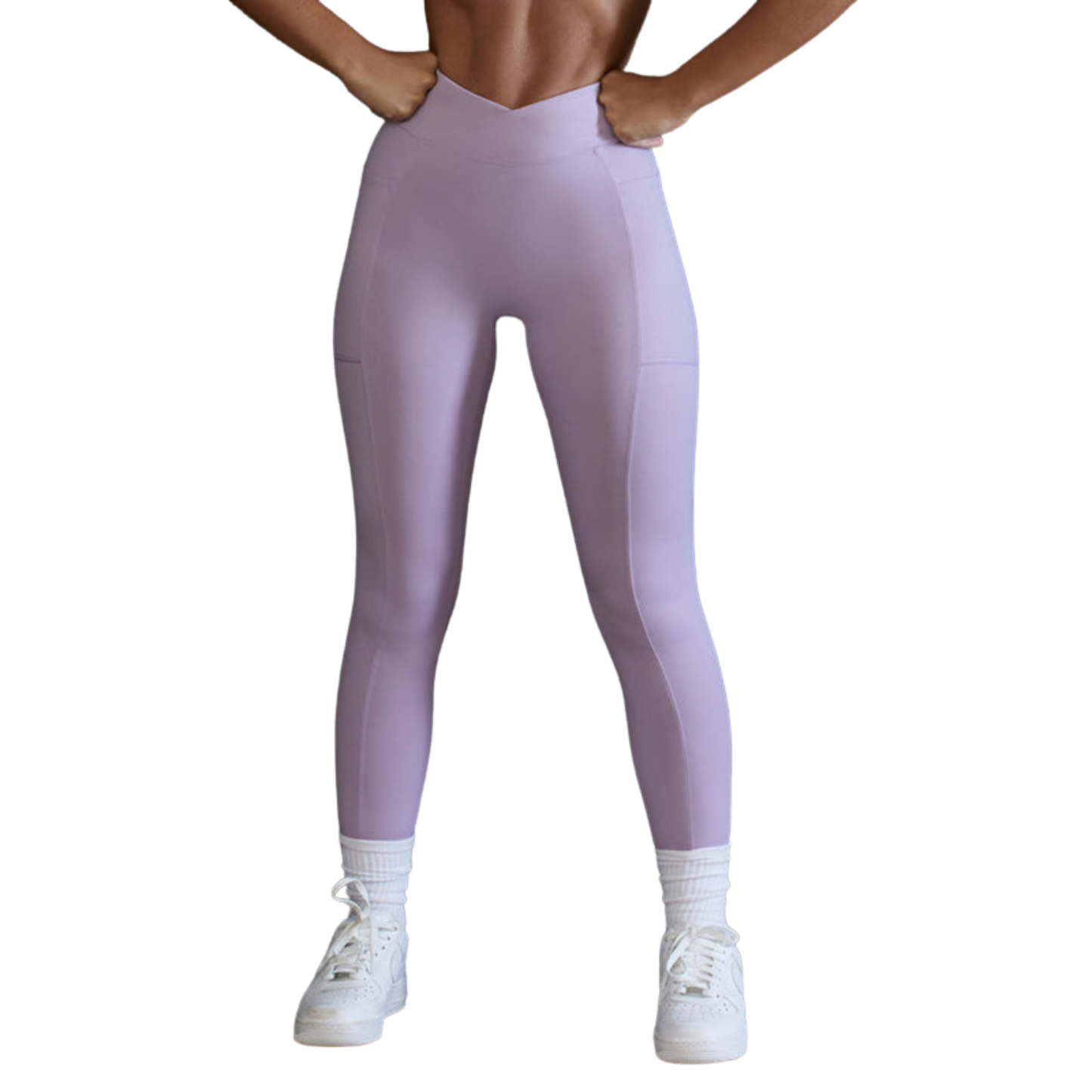 High Waisted Tummy Control Side Pocket Shaping Training UltraSculpt Leggings