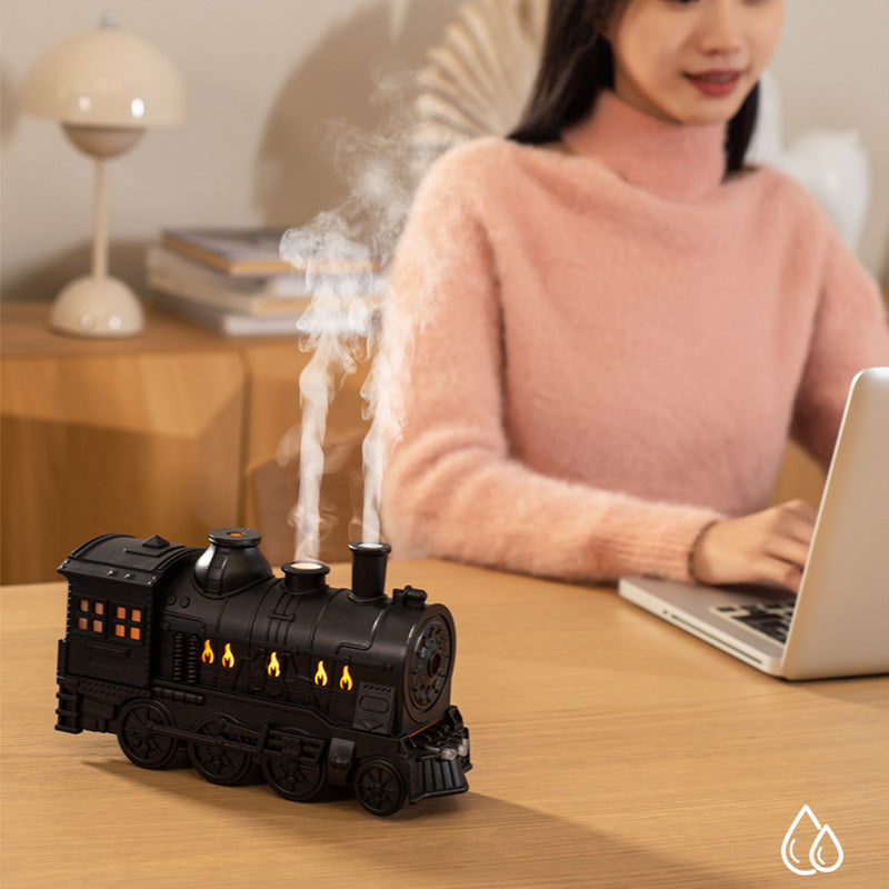 🔥50% discount and free shipping 🔥Nostalgic train-shaped scented humidifier