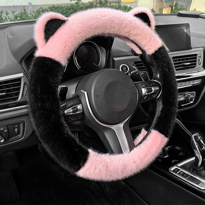 🎁Christmas sale - 49% off🎅Universal Non-slip Soft Cute Cat Ears Plush Steering Wheel Cover